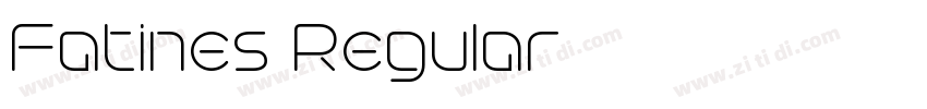 Fatines Regular字体转换